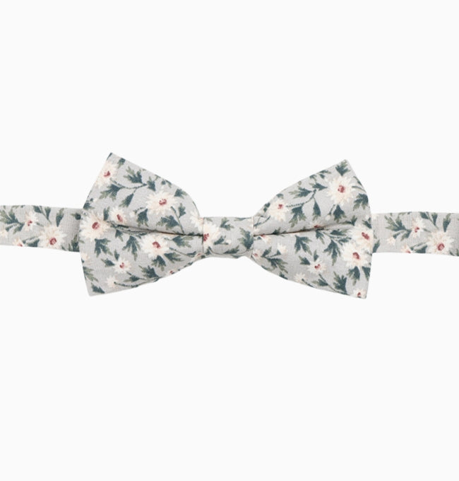 Noeud Papillon Liberty Gris Armoise Enfant en Coton