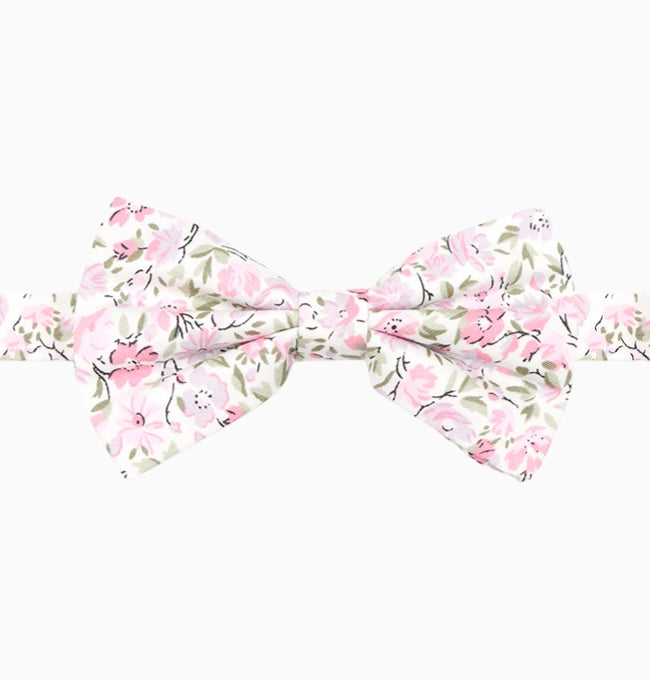 Noeud Papillon Liberty Rose Alstroemeria Homme en Coton