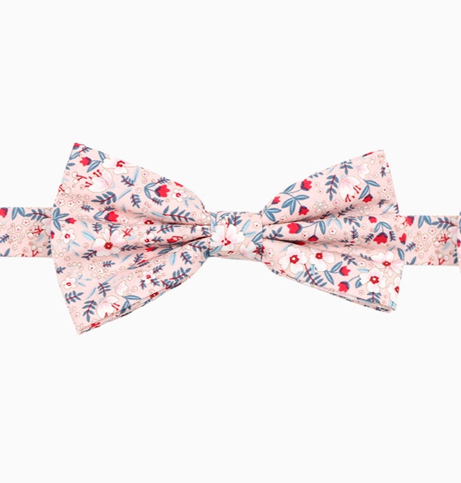 Noeud Papillon Liberty Rose Pivoine Homme en Coton