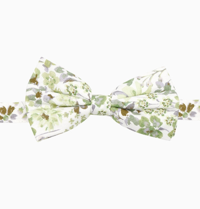 Noeud Papillon Liberty Vert Anémone Homme en Coton