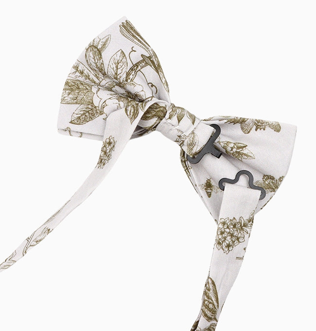 Noeud Papillon Liberty Vert Lysimaque Homme en Coton