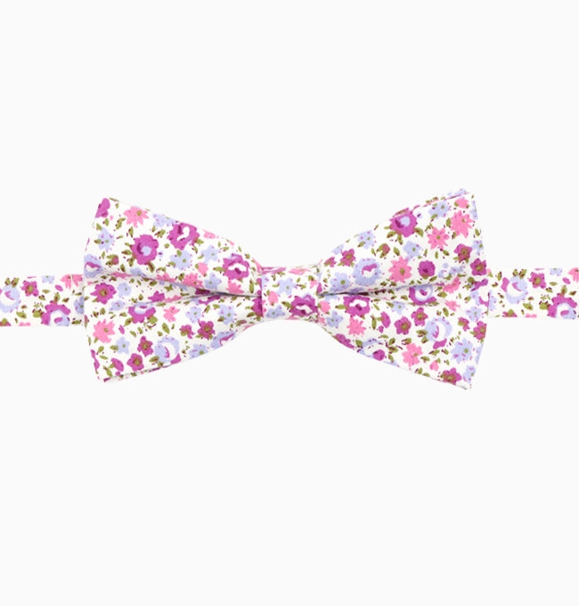 Noeud Papillon Liberty Violet Aubriète Homme en Coton