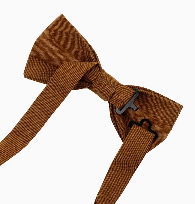 Noeud Papillon Marron Homme en Coton