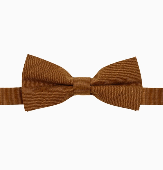 Noeud Papillon Marron Homme en Coton