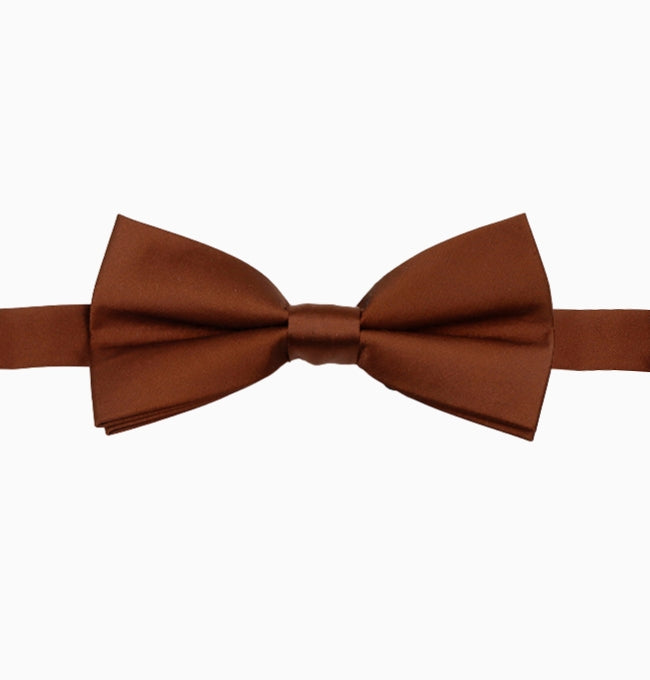 Noeud Papillon Marron Homme en Polyester
