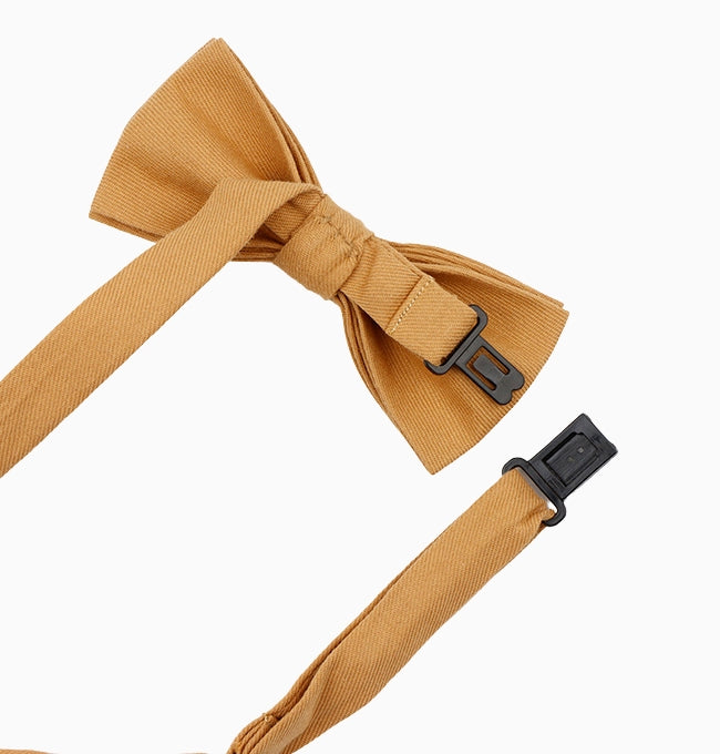 Noeud Papillon Marron Noisette Enfant en Coton Côtelé