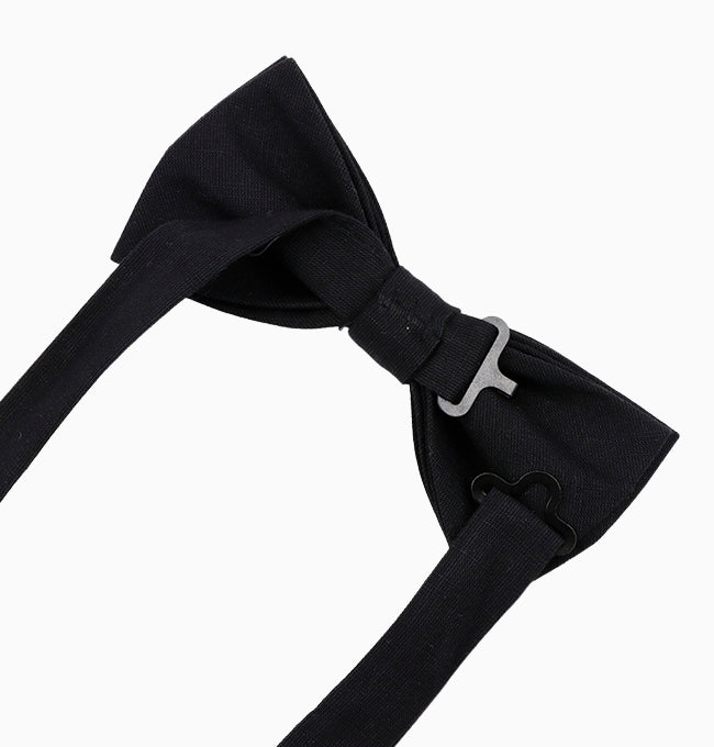 Noeud Papillon Noir Homme en Coton