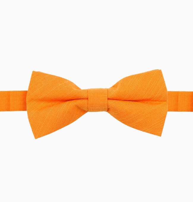 Noeud Papillon Orange Homme en Coton