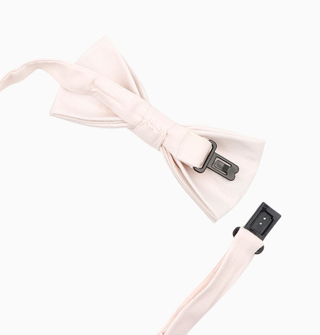 Noeud Papillon Rose Enfant en Coton Côtelé