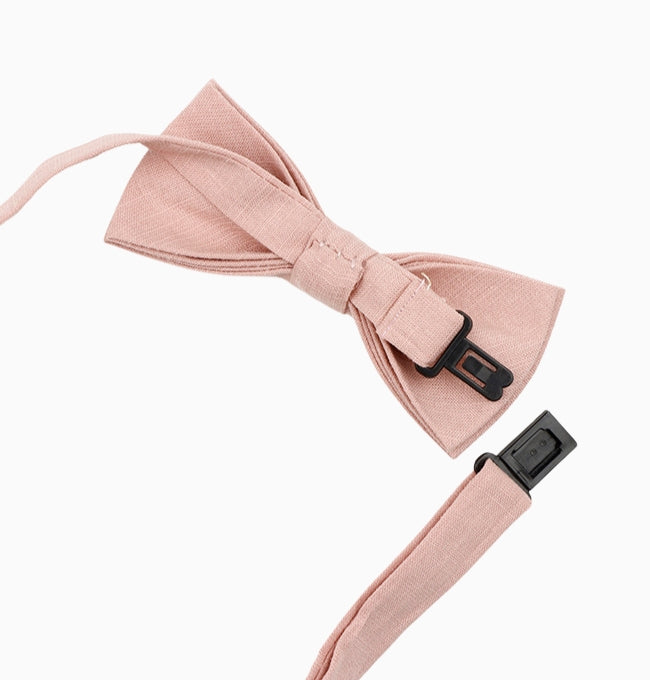 Noeud Papillon Rose Saumon Enfant en Coton