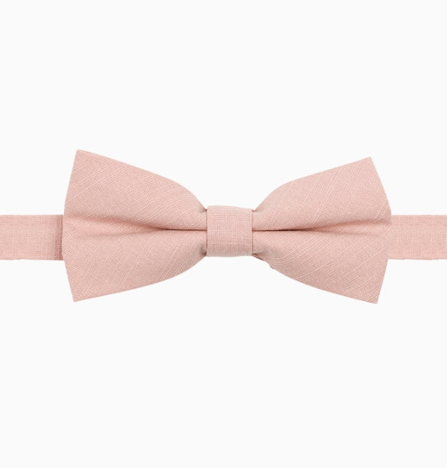 Noeud Papillon Rose Saumon Homme en Coton