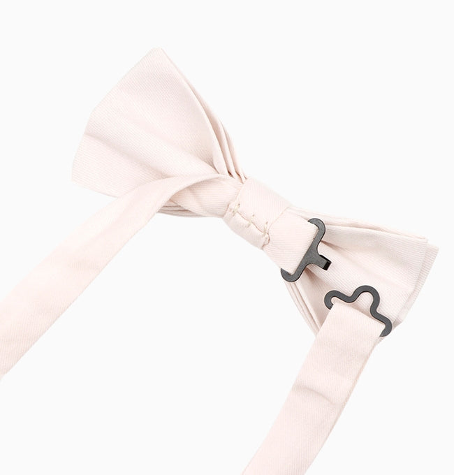 Noeud Papillon Rose Homme en Coton Côtelé