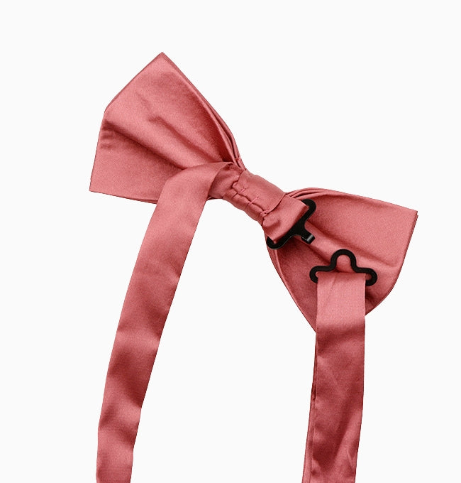 Noeud Papillon Rose Nude Homme en Polyester