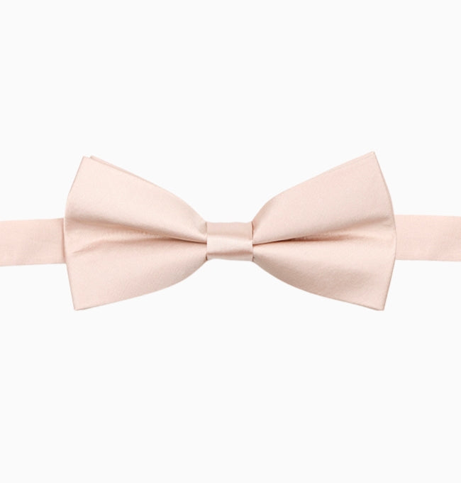 Noeud Papillon Rose Pâle Homme en Polyester