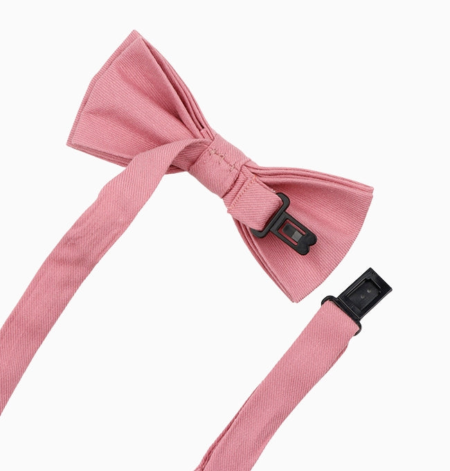 Noeud Papillon Rose Pêche Enfant en Coton Côtelé