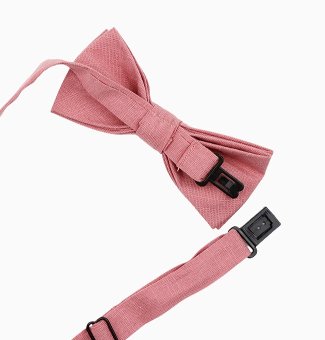 Noeud Papillon Rose Enfant en Coton