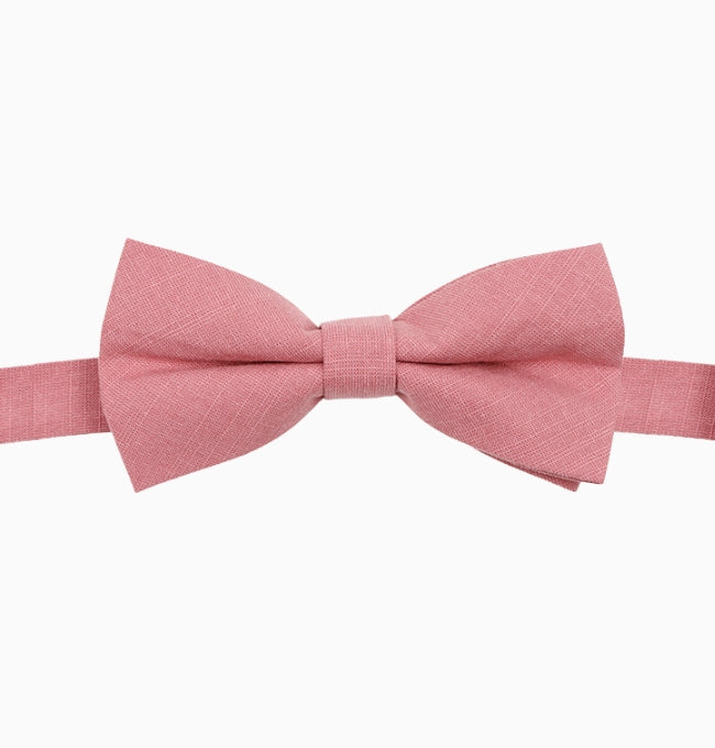 Noeud Papillon Rose Homme en Coton