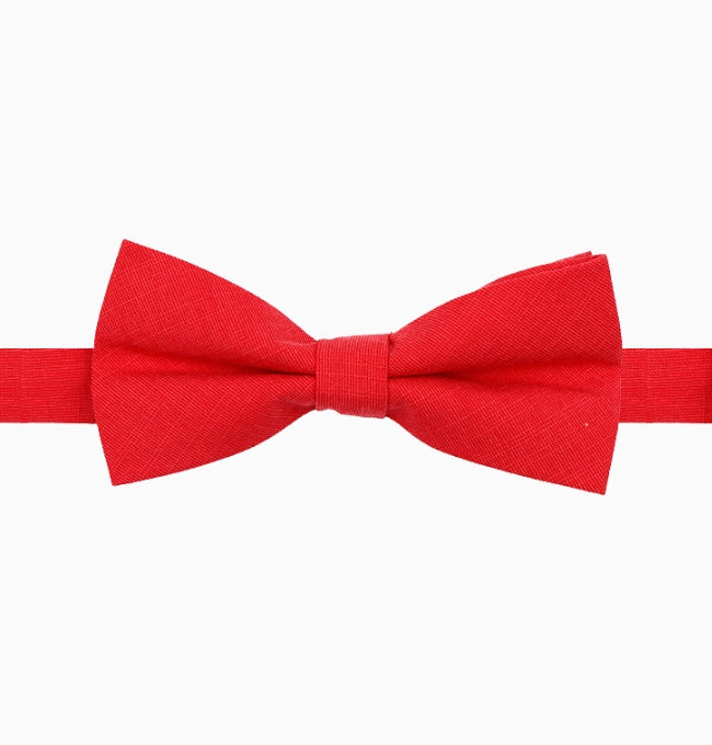 Noeud Papillon Rouge Homme en Coton