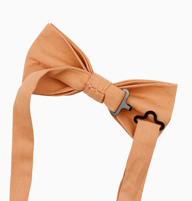 Noeud Papillon Terracotta Argile Homme en Coton Côtelé