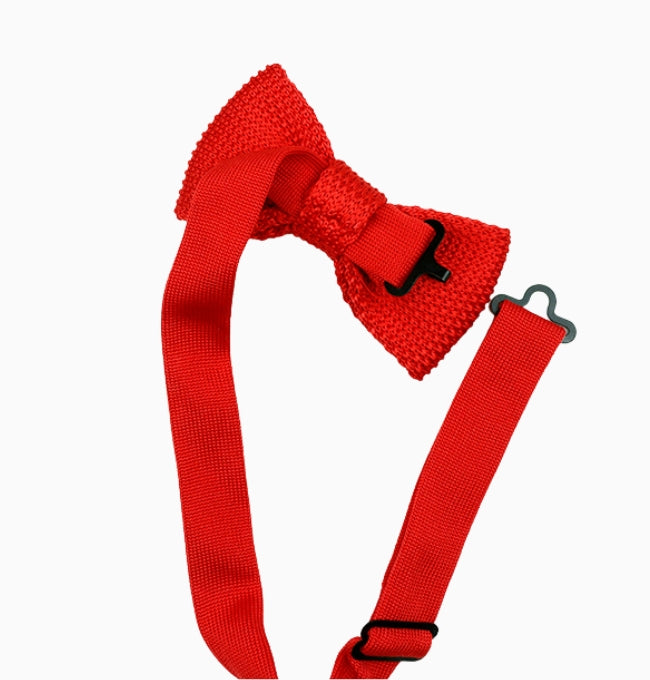 Noeud Papillon Terracotta Brûlé Enfant en Tricot
