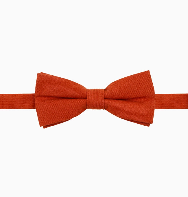 Noeud Papillon Terracotta Enfant en Coton