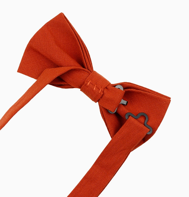 Noeud Papillon Terracotta Clair Homme en Coton