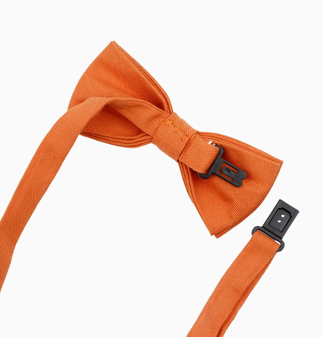 Noeud Papillon Terracotta Cuivré Enfant en Coton Côtelé