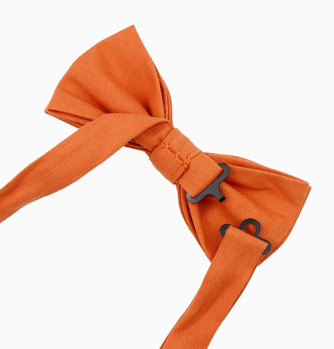 Noeud Papillon Terracotta Cuivré Homme en Coton Côtelé