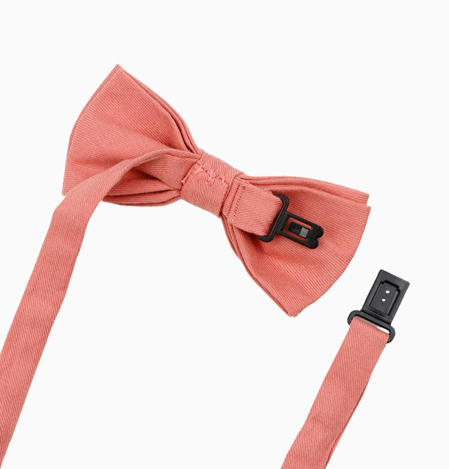 Noeud Papillon Terracotta Enfant en Coton Côtelé