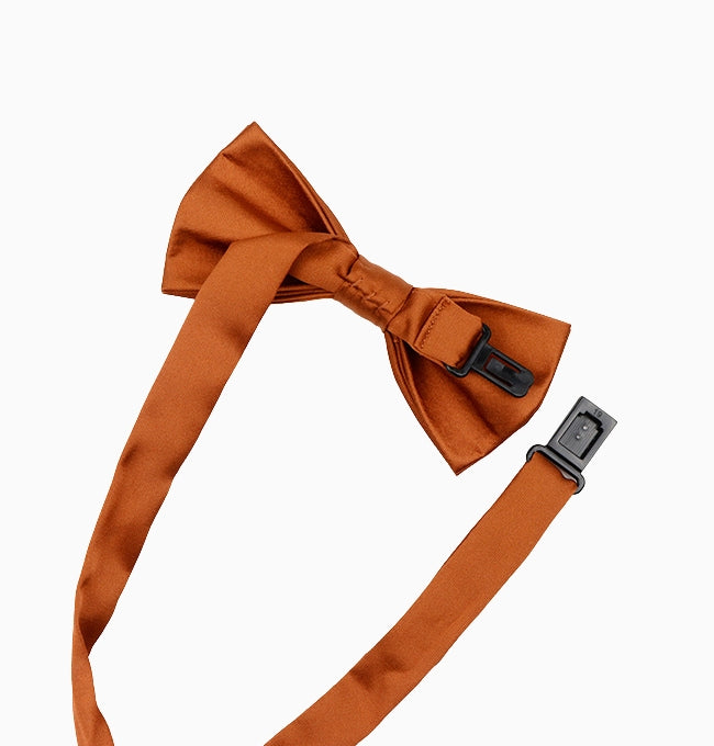 Noeud Papillon Terracotta Foncé Enfant en Polyester