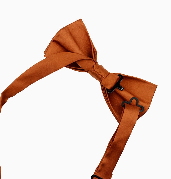 Noeud Papillon Terracotta Foncé Homme en Polyester