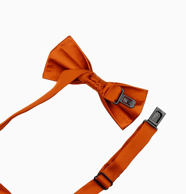 Noeud Papillon Terracotta Profond Enfant en Polyester