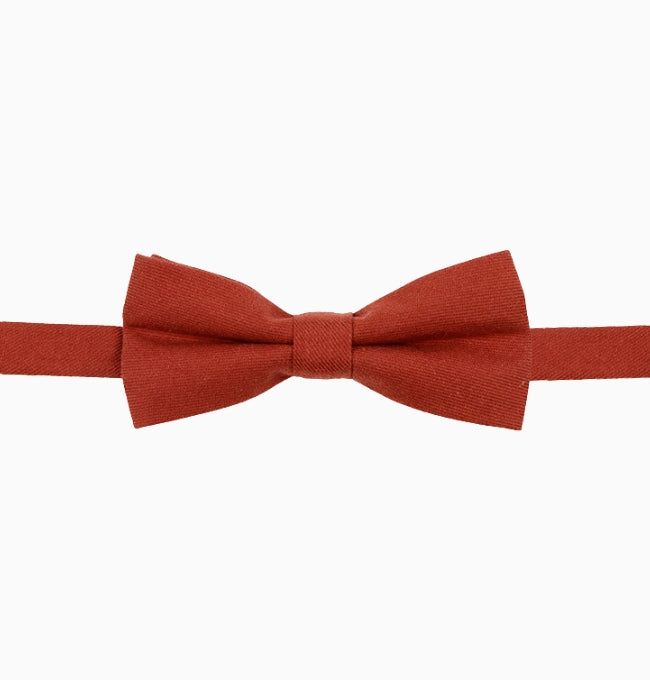 Noeud Papillon Terracotta Enfant en Coton Côtelé