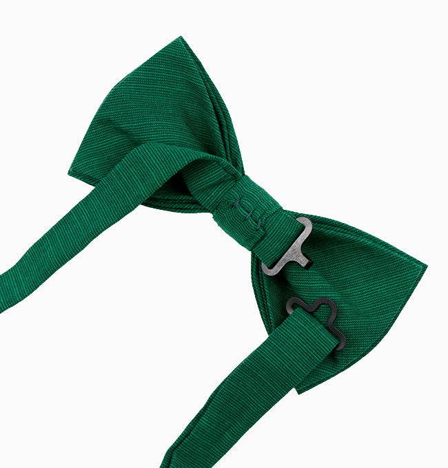 Noeud Papillon Vert Émeraude Homme en Coton