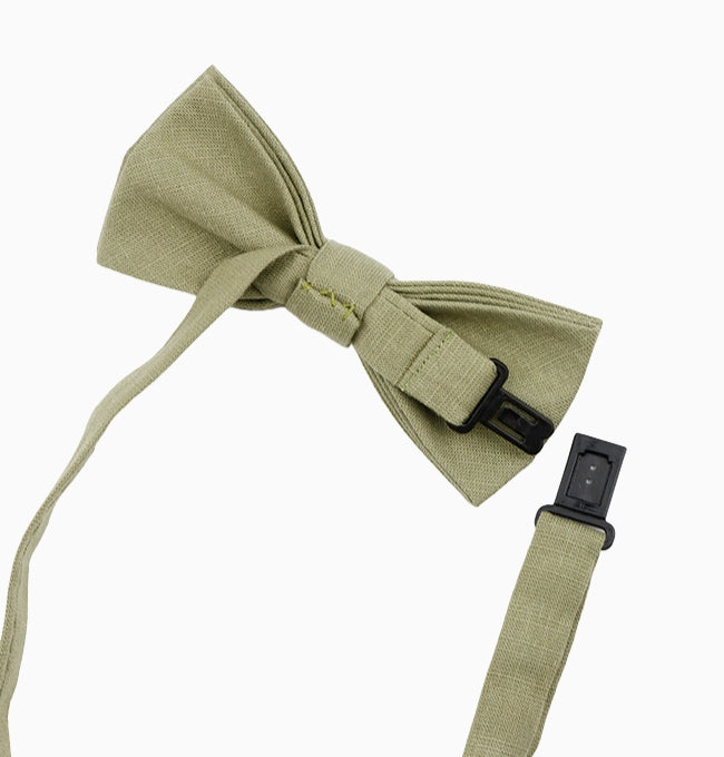 Noeud Papillon Vert Enfant en Coton
