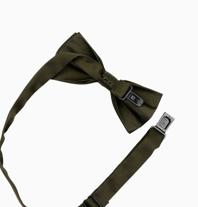 Noeud Papillon Vert Kaki Enfant en Polyester