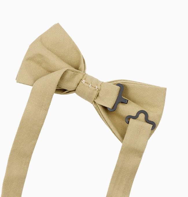 Noeud Papillon Vert Olive Homme en Coton Côtelé