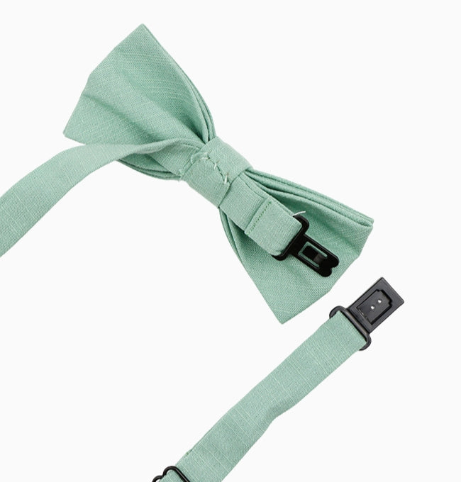 Noeud Papillon Vert Sauge Enfant en Coton