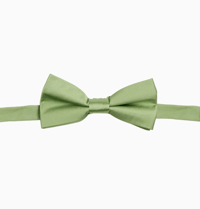 Noeud Papillon Vert Sauge Enfant en Polyester