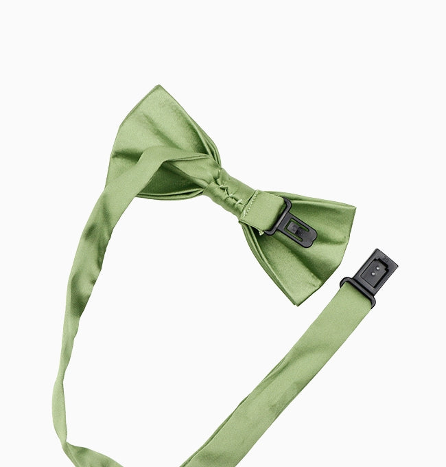 Noeud Papillon Vert Sauge Enfant en Polyester