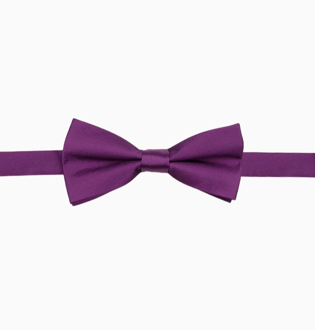 Noeud Papillon Violet Aubergine Enfant en Polyester