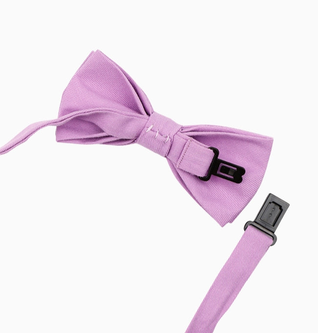 Noeud Papillon Violet Enfant en Coton Côtelé