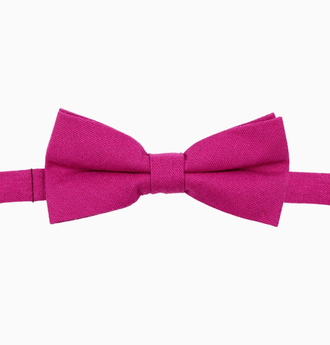 Noeud Papillon Violet Fuchsia Homme en Lin