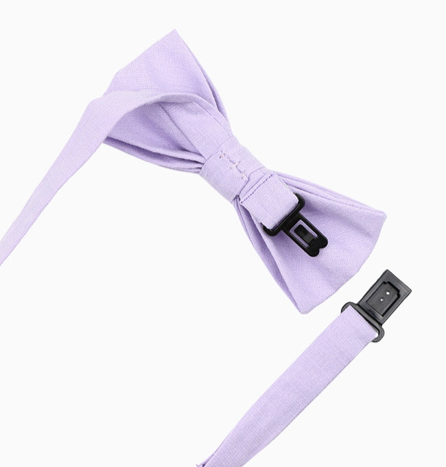 Noeud Papillon Violet Prune Enfant en Coton