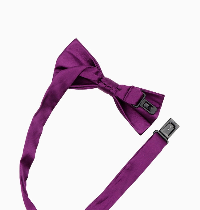 Noeud Papillon Violet Prune Enfant en Polyester