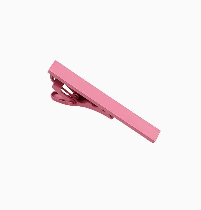 Pince à Cravate Rose en Métal