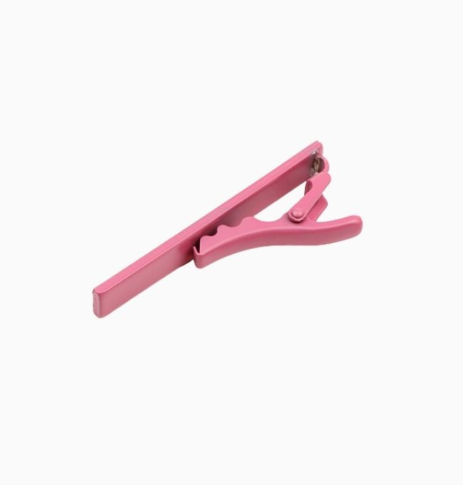 Pince à Cravate Rose en Métal