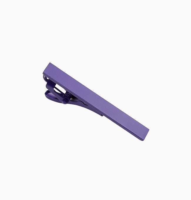 Pince à Cravate Violet en Métal