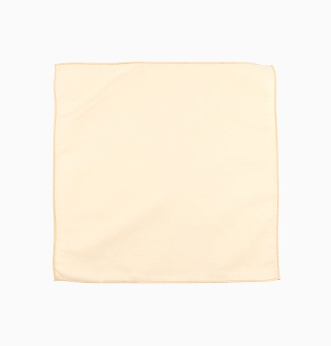 Pochette de Costume Beige en Coton Côtelé