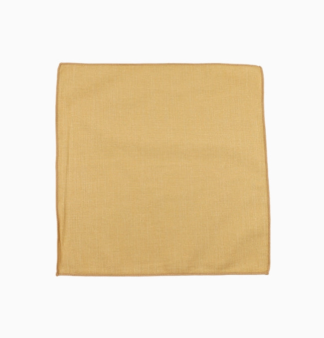 Pochette de Costume Beige Taupe en Coton